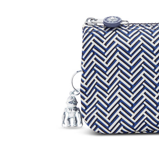 Kipling Creativity Large Printed Pouch Bags Urban Chevron | AU 2093AH